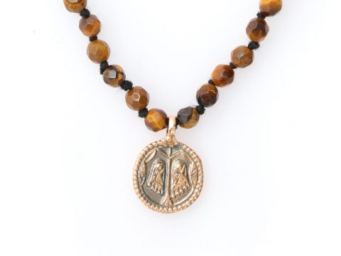 Tiger Eye Küçük Ayaklar Kolye