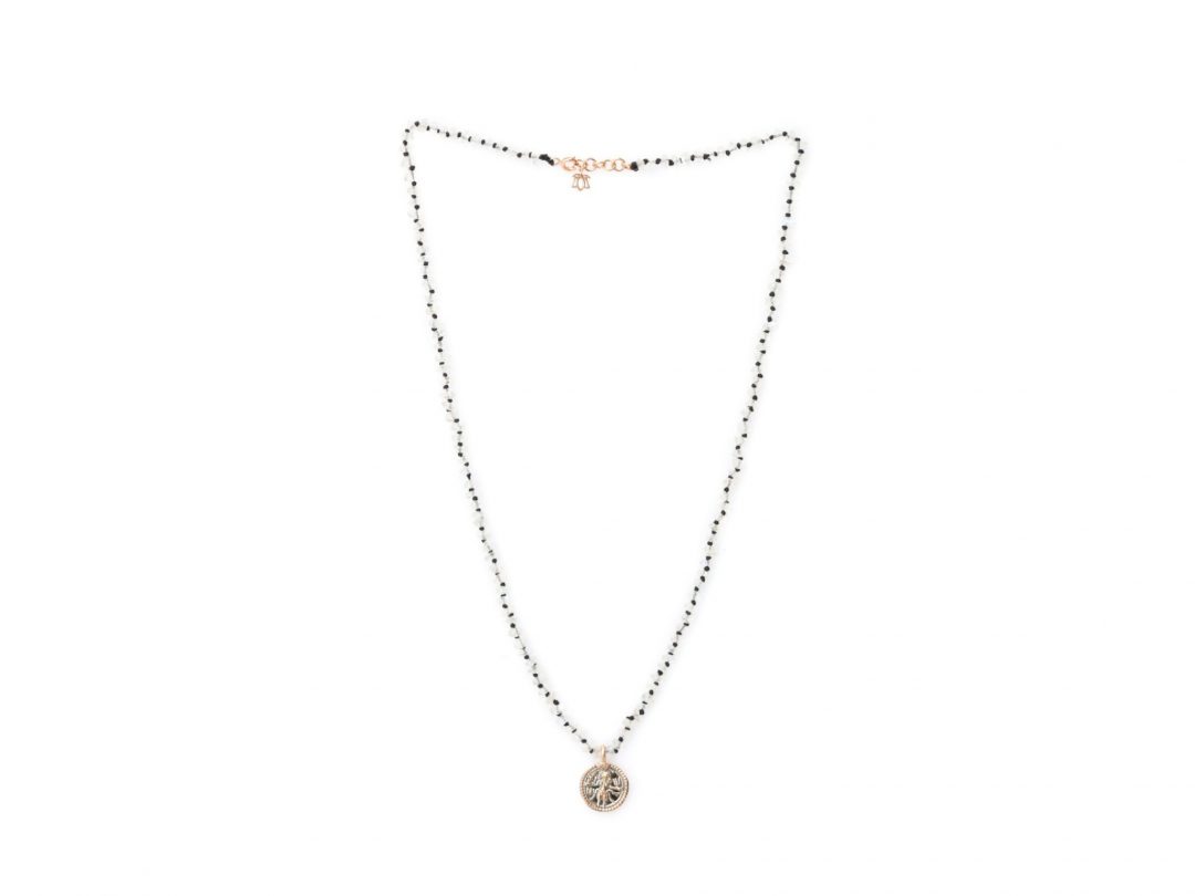 Rainbow Moonstone Küçük Kadın Kolye - Görsel 2