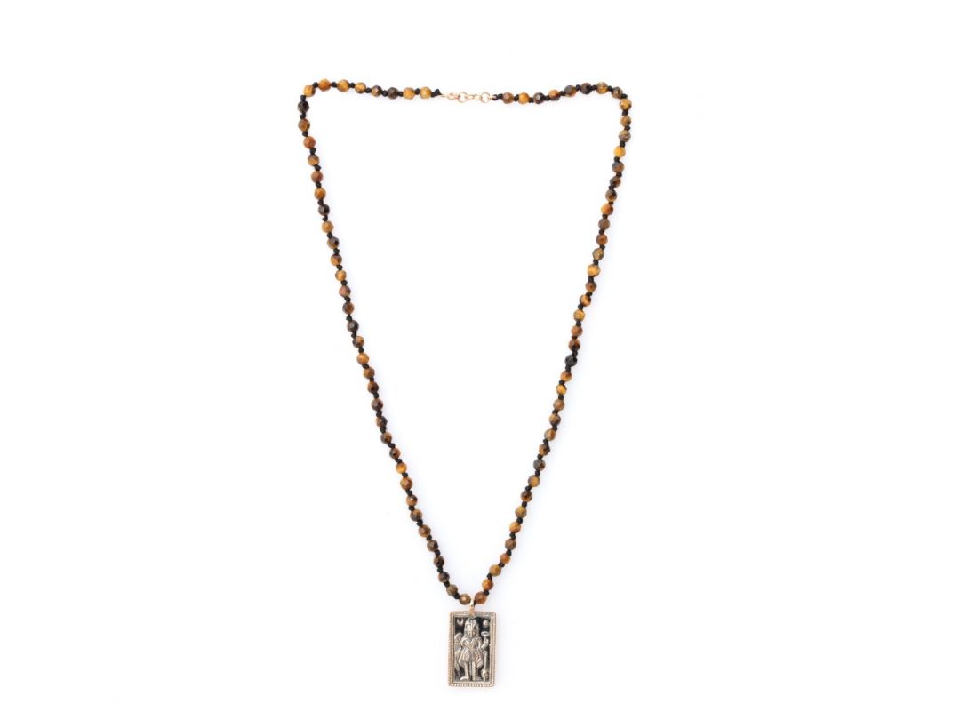 Tiger Eye Büyük Kadın Kolye - Görsel 2