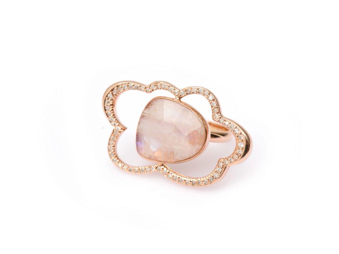 Rainbow Moonstone Bulut Yüzük