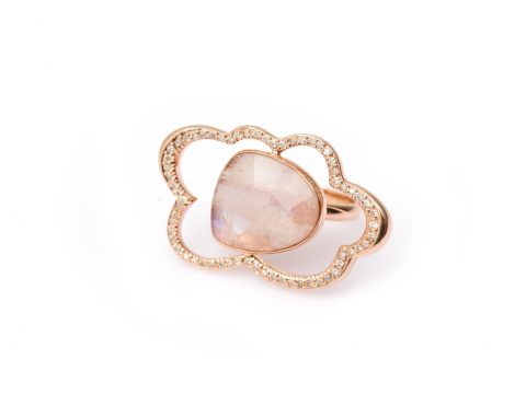 Rainbow Moonstone Bulut Yüzük