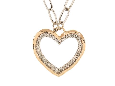 Big Heart Diamond Necklace