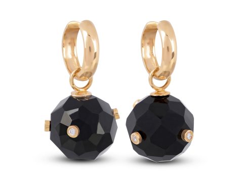 Onyx Milestone Top Halka Küpe