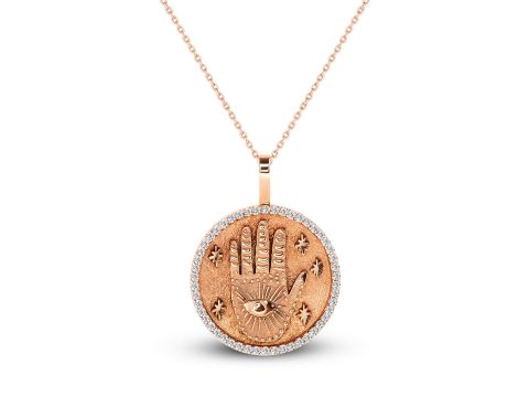 Hamsa Pırlanta Kolye