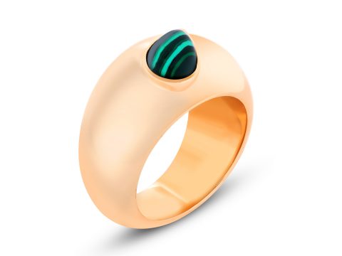 Damla Malachite Bombe Yüzük