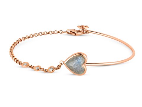 Labradorite Kalp Bilezik