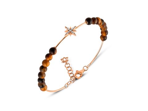 Tiger Eye North Star Bilezik