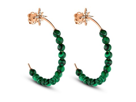 Malachite North Star Küpe