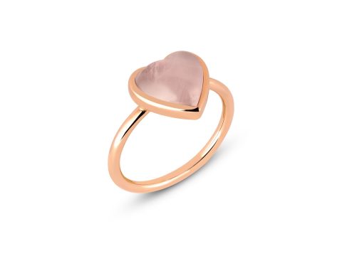 Rose Quartz Kalp Yüzük